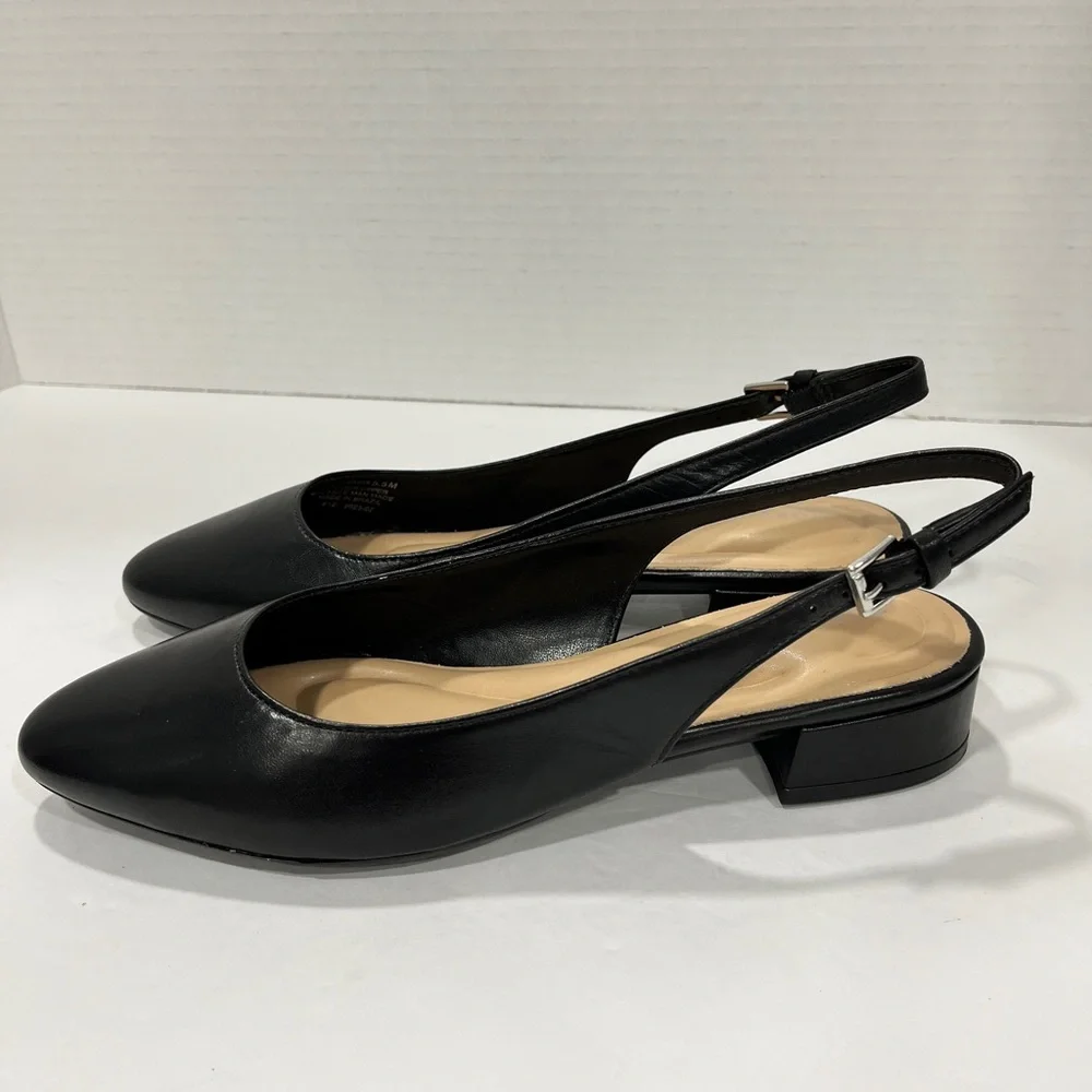 Easy Spirit Womens Cassius Pointed Toe Block Heel Pumps. Size 5.5. Color: Black‎